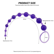 Load image into Gallery viewer, Oh Pleasure Anal Beads Flexible and Safe for Beginners, Anal Butt Plug for Women Purple Pink