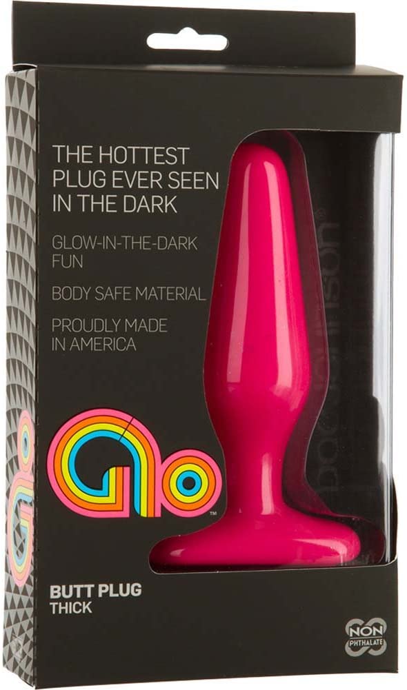 Doc Johnson Glo Thick anal plug – Pink